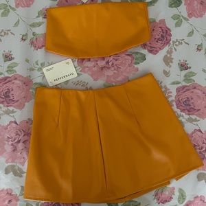 Peppermayo skirt and crop top set